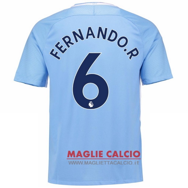 maglietta manchester city 2017-2018 fernando.r 6 prima